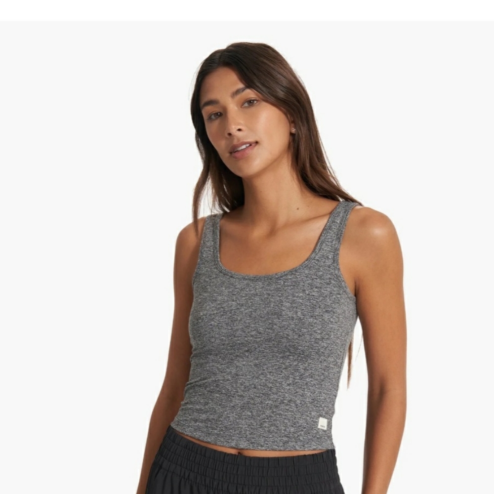 Vuori Halo Essential Tank Heather Grey Large
